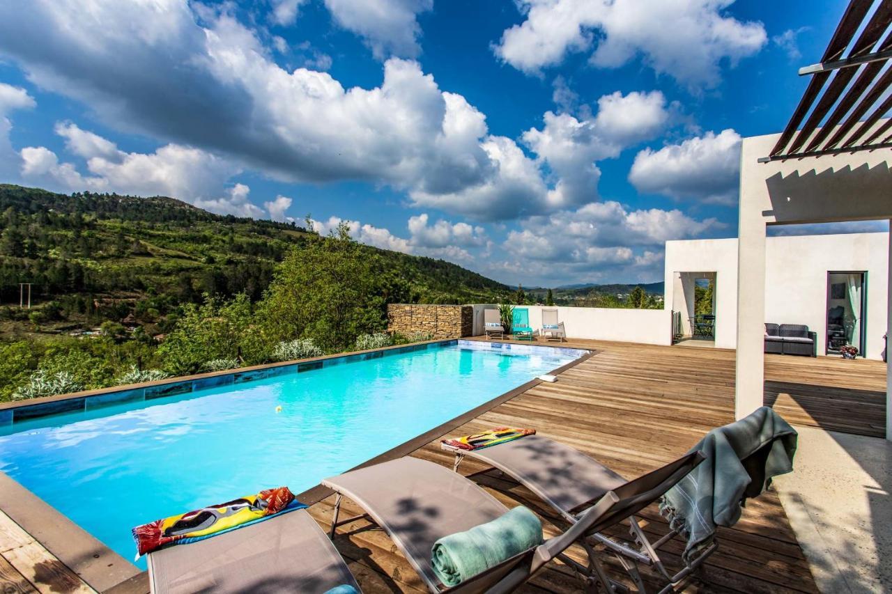 Villa Blanche, Contemporary, Cathars, Couiza, Carcassonne Exterior foto